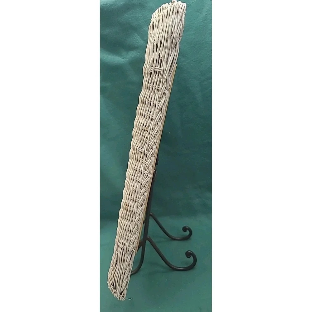 Vintage Wicker Mirror 24
